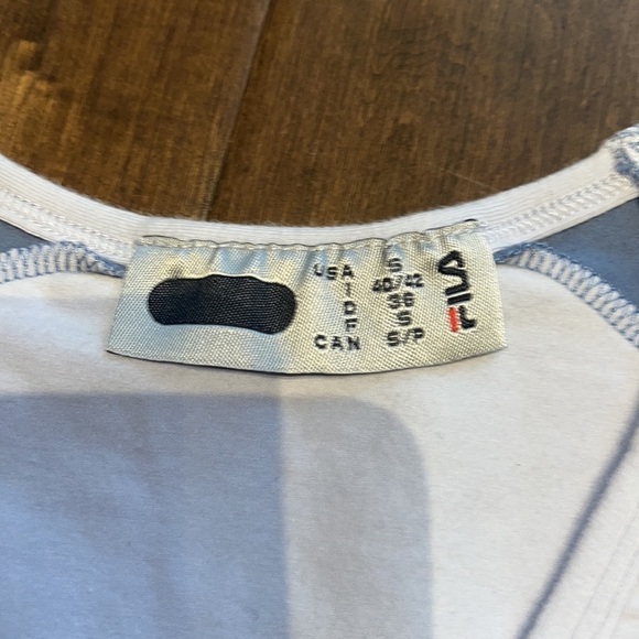 Fila women’s t-shirt, size small, short, light/purple blue - Picture 2 of 4
